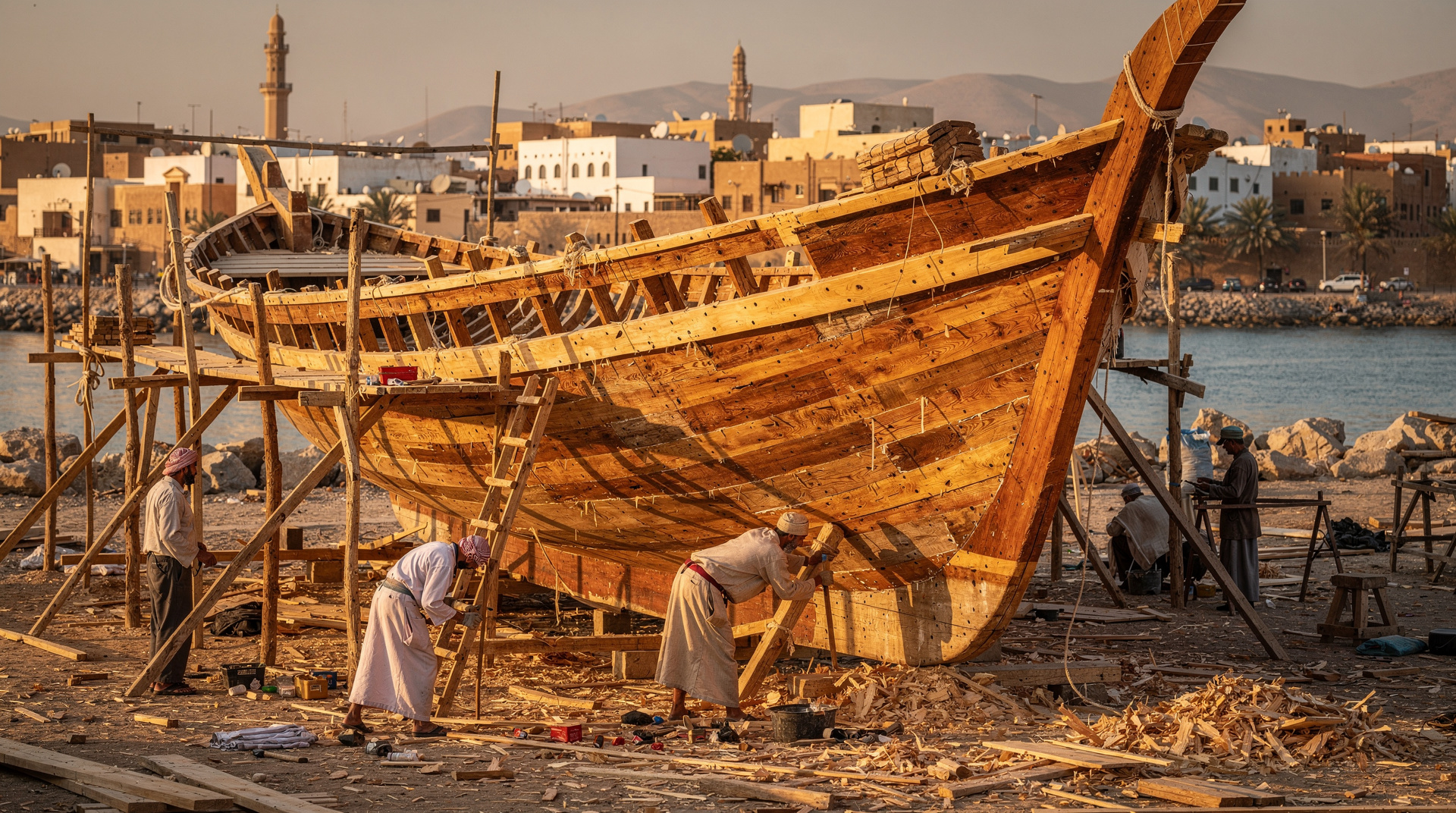 Sur — Omans historische Hafenstadt und Dhow-Bauhaupt­stadt